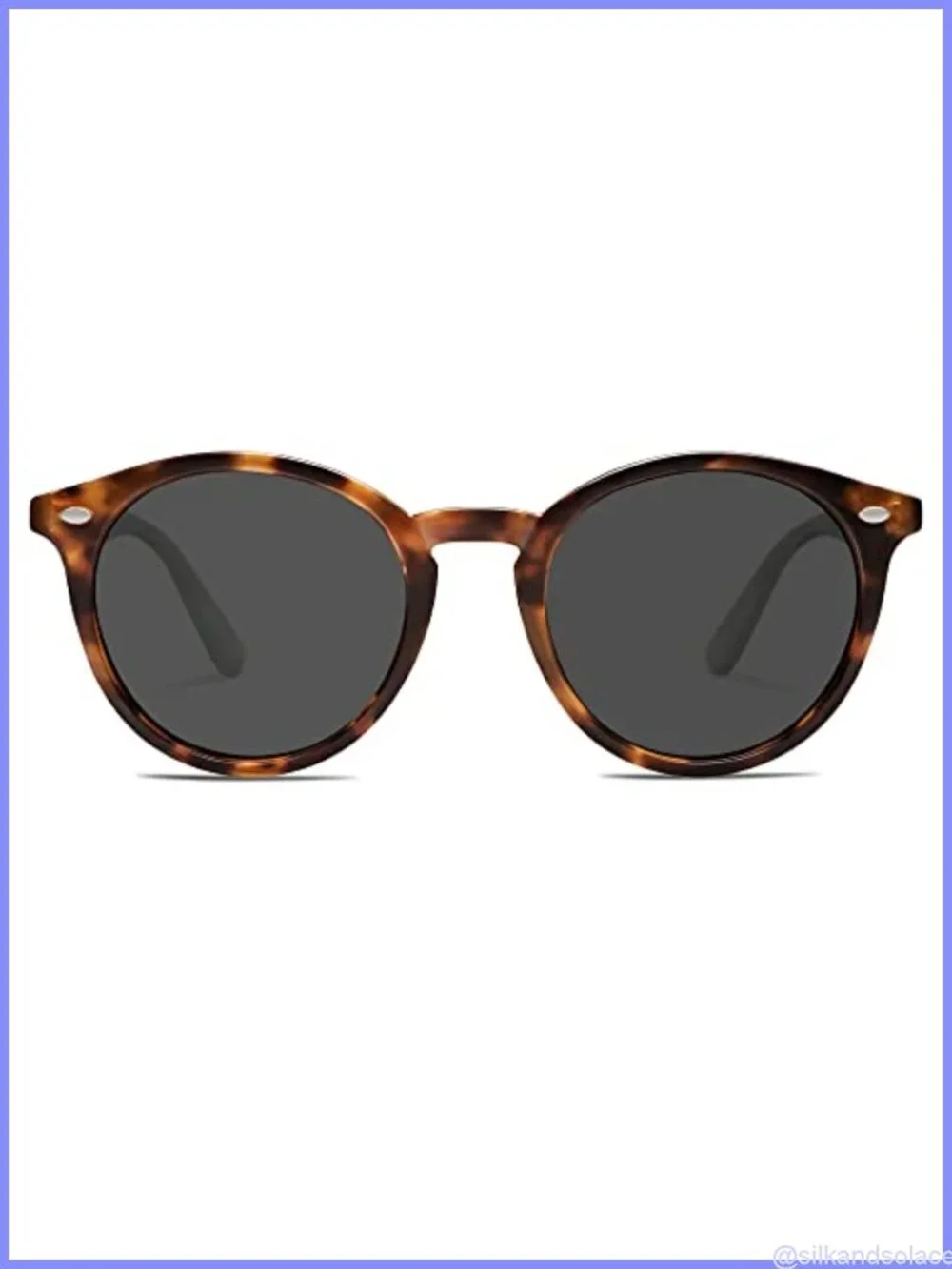Retro Round Polarized Sunglasses UV400 TAC Lens Full-Frame Classic Vintage